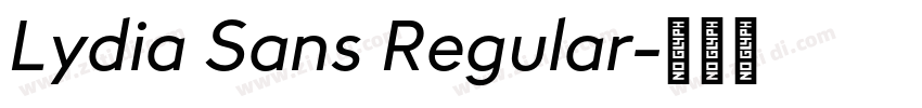 Lydia Sans Regular字体转换